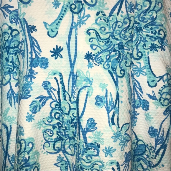 Lilly Pulitzer Shift Dress with Pearl Laced Neck - Picture 7 of 7